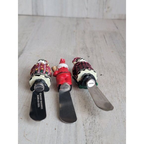 Boston Warehouse Santa Claus charcuterie‎ board Knife Set Xmas figure decor - Picture 7 of 7